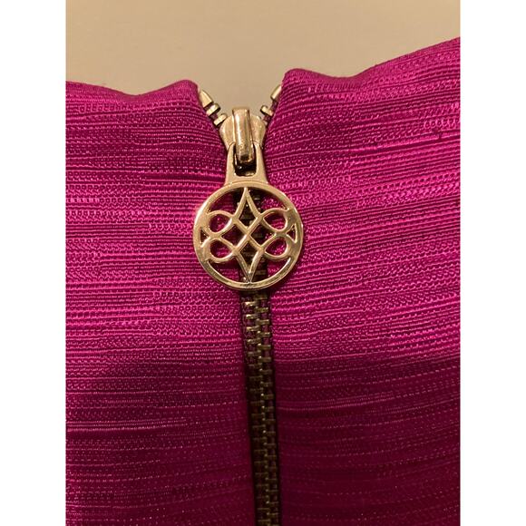 Antonio Melani Dress 8 Dark Pink Sleeveless Knee Length Pockets Office Church - Picture 4 of 6